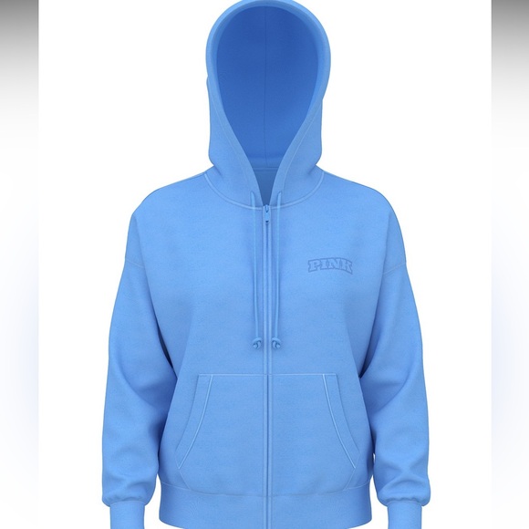 PINK Victoria's Secret Tops - PINK Fleece Campus Full-Zip Hoodie